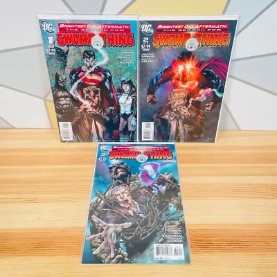 Brightest Day Aftermath Search For Swamp Thing #1-3 DC Comics 2011 - Bag & Board - Image 1 of 4