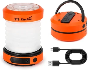 LED Hand Crank Camping Lantern, Rechargeable Mini Flashlight for Tent and Patio - Picture 1 of 6