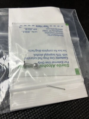 14 G Surgical Steel Labret Monroe Lip Ring Studs Cartilage Helix Tragus 742 - Image 1 of 4