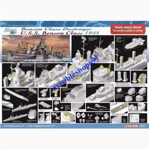 Dragon 1032 1/350 USS Benson class Destroyer Benson DD-421 1945 - Picture 1 of 4