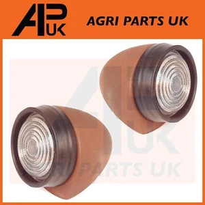 Pair Side Marker Lights for Ford 2000 2600 3000 3600 4000 4600 5000 5600 Tractor - Picture 1 of 5