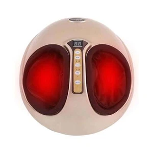 Foot Massager Machine Gold 3D Shiatsu Heat Kneading Pressing Relax Home Massage - Picture 1 of 10