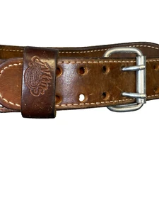 Altus Weight Lifting Belt Size 25-35 Brown Leather Deadlift Training Support - Picture 1 of 7