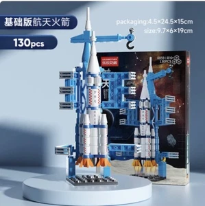 LeLeBrother Space Rakete Baustein Spielzeug Set 8859 Größe 12,2X7,5X19,5cm - Bild 1 von 6