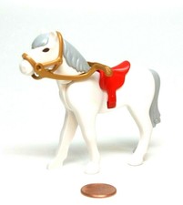 Playmobil Fairy Tale Snow White New-Style White Horse Gold Bridle Reins NEW 4211