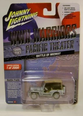 WWII MB JEEP WILLYS V/A TURNING POINTS PACIFIC THEATER JOHNNY LIGHTNING 2022 - Image 1 of 2