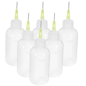 6 Pcs Dispensing Bottle Oil with Needle Applicator Precise Label - Picture 1 of 12