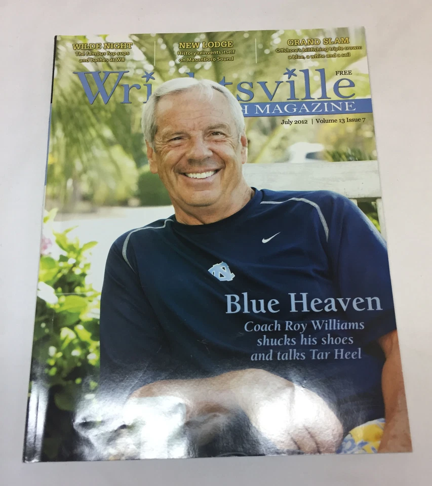 Revista Wrightsville Beach de julho de 2012 ~ ROY WILLIAMS ~ UNC Saltos de alcatrão - Imagem 1 de 1
