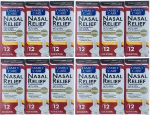 (12er-Pack) Nasenentlastungsspray, 12 Stunden Pumpennebel (Oxymetazolin HCL) 0,5 flüssige Unzen - Bild 1 von 4