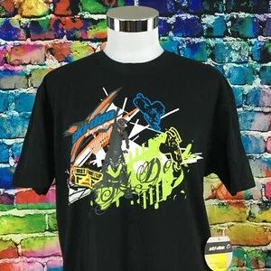 SKI-DOO Team Snowmobile schwarzes T-Shirt Herren Größe Large erste Front Flip BRP NEU - Bild 1 von 12