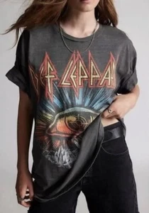 Camiseta para mujer Def Leppard Official Merch Take What You Want 1X gris NUEVA - Imagen 1 de 9