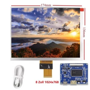 8-Zoll 1024*768 Bildschirmanzeige LCD Monitor Treibersteuerplatine Mini HDMI - Bild 1 von 5