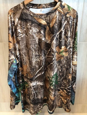Realtree Aspect Mens Size 2XL MULTI CAMO Long Sleeve Pull Over Fishing/hunting - Image 1 of 4