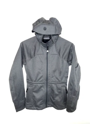 Jaqueta Lululemon Define tamanho 6 feminina cinza zíper completo com capuz forrada de lã ioga - Imagem 1 de 4