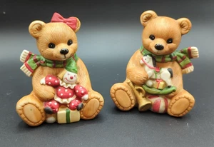 Set 2 Orsi Vintage - Homco 5251 - Vacanze - Ragazza con Clown e Ragazzo con Cavallo - Foto 1 di 8