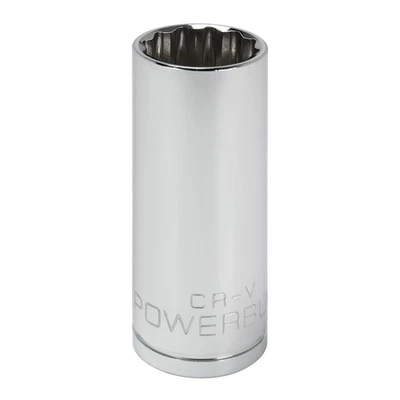 Powerbuilt 3/8 in. Drive x 19mm 12 Point Metric Deep Socket - 940069 - Image 1 of 4