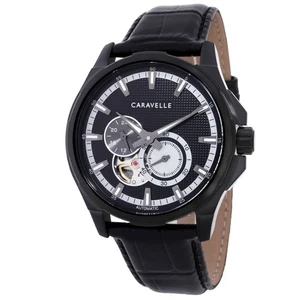 Caravelle Dress Automatic Black Dial Men's Watch 45A153 - Picture 1 of 7