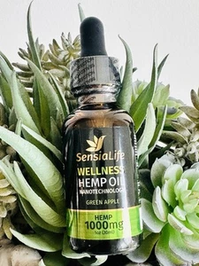USA MADE Hemp Oil Drops Pain Relief, Stress, Anxiety, Sleep, 1000mg Paraben Free - Picture 1 of 3