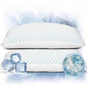 Premium Adjustable Shredded Memory Foam Pillow - Queen Size 2 Pack - Suitable... - Picture 1 of 7