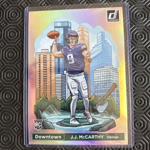 2024 Panini Donruss - Downtown! J.J. McCarthy #11 Oversized (RC) - Picture 1 of 3