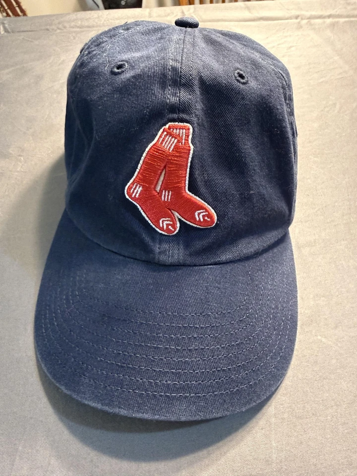 Gorra de béisbol Boston Red Sox con correa trasera para hombre talla única azul rojo MLB retro Foto 1 de 4