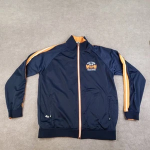 Phat Farm Jacket Mens Large Blue Track Full Zip Embroidered Crest Streetwear - Picture 1 of 14