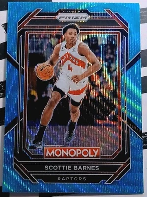 2022-23 Panini Prizm Scottie Barnes Toronto Raptors Teal Wave Prizm SP #84 NM-MT - Image 1 of 2