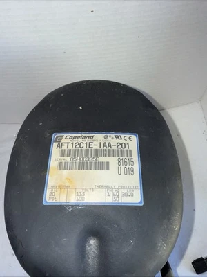 Copeland AFT12C1-IAA-201 Reciprocating Compressor 1/3HP 115V 1190-3150 BTU Sweat - Image 1 of 4