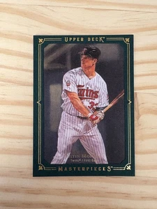 2008 UD Masterpieces Framed Green 75 #51 Justin Morneau 74/75 Minnesota Twins - Picture 1 of 2