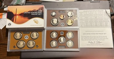 2015-S US Mint Proof Set w/ Box & COA 14 Coins United States Clad - Image 1 of 4