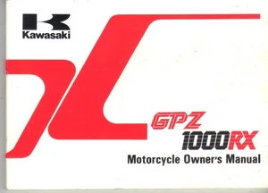 KAWASAKI GPZ1000 RX,ZX1000 A3 1988 OWNERS MANUAL,HANDBOOK - Picture 1 of 3