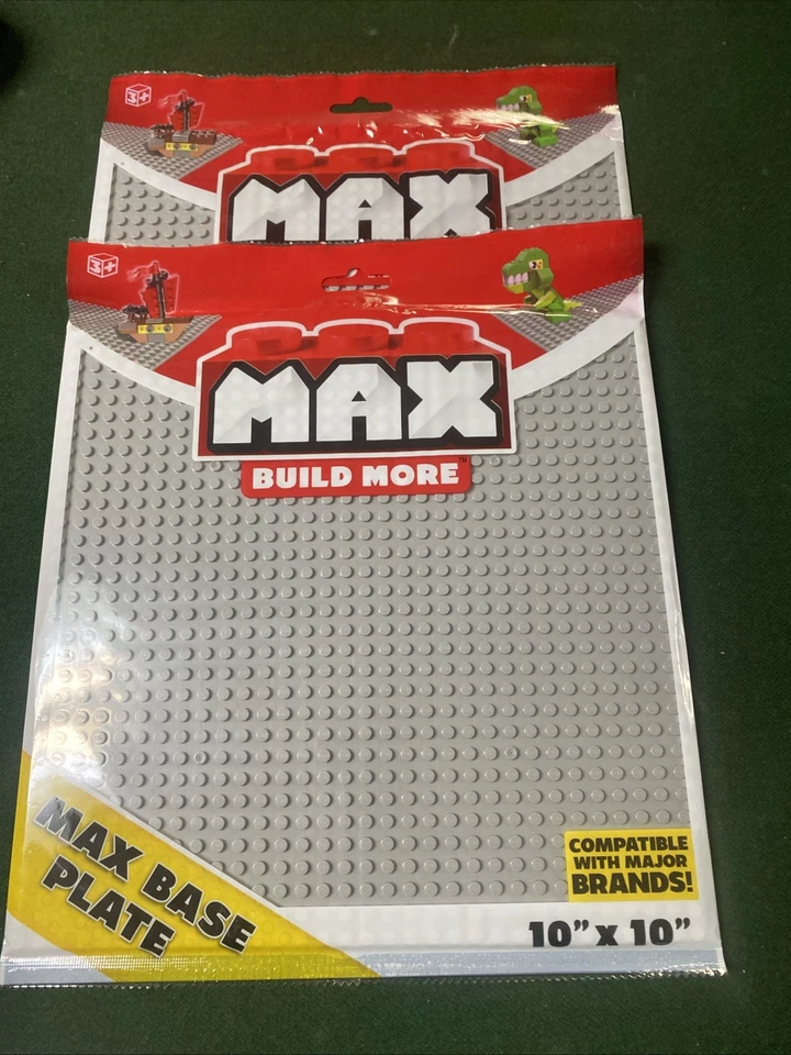 MAX Build More Placas Base 2 Paquetes 10" x 10" Gris Nuevo Precintado Foto 1 de 1