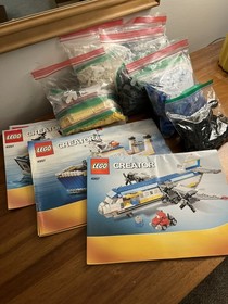 LEGO Creator 4997 Transport Ferry Boat Ship Hovercraft Cargo Plane Car Truck