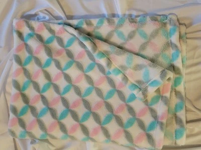 Manta Bebé Bananafish Rosa Azul Gris Diseño Geométrico 30x40 Usada en Excelente Condición Foto 1 de 4