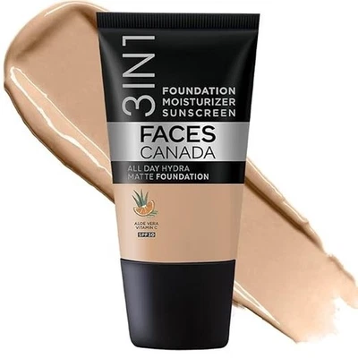 FACESCANADA Cream All Day Hydra Matte Foundation - Mini|3in1 Foundation + Moistu - Image 1 of 4