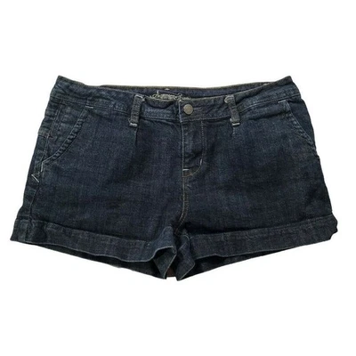 American Rag Shorts Size 11 Juniors Blue Dark Wash Mid Rise Denim - Image 1 of 4