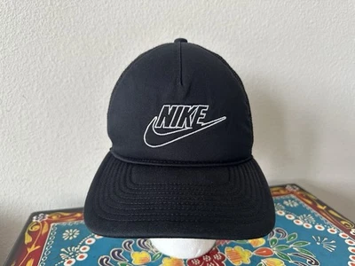Nike Classic99 Futura Trucker Snapback Hat Cap Black White DC3984-010 EUC - Image 1 of 4
