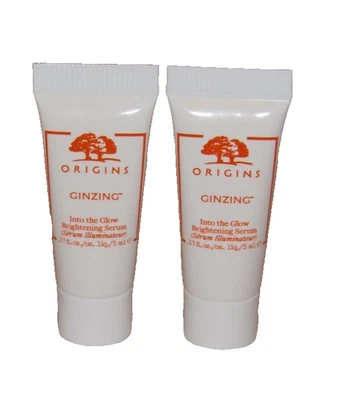 Suero iluminador Origins Ginzing Into The Glow vitamina C, niacinamida 0,17 oz x2 Foto 1 de 4