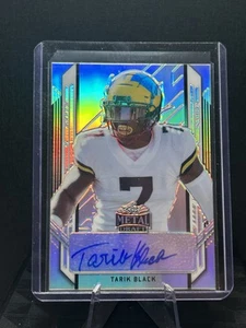 2021 LEAF METAL DRAFT TARIK BLACK ROOKIE/RC AUTO /99 *ARGENTO* - Foto 1 di 2