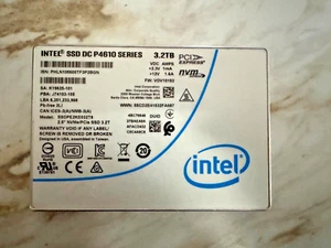 Intel DC P4610 3.2TB 2.5 NVME U.2 SSD Solid State Drive SSDPE2KE032T8TB - Picture 1 of 5