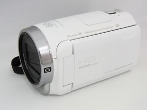 Sony Digital Hd Video Camera Recorder Hdr-Cx680 W White Used