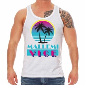 Canotta uomo maglia muscolare Mallemi Vice Mallorca Malle stile retrò festa birra  - Foto 1 di 4