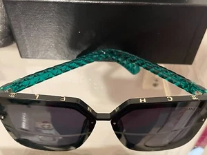 Vintage Chanel Ladies Blue/Green Sunglasses - Picture 1 of 9