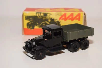 A90 1:43 RUSSIAN NOVOEXPORT CCCP USSR GAZ AAA CAMION CAMION NERO GRIGIO NERO ... - Immagine 1 di 4