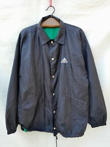 Vintage 90s Enemy Coach jacket Men's Large Black Nylon Windbreaker