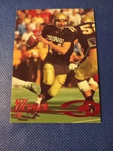 1997 KOY DETMER PRESS PASS RED FOIL ROOKIE CARD RC #19 COLORADO BUFFALOES - Picture 1 of 2