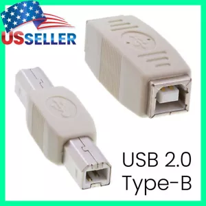 USB 2.0 Type-B Coupler Male to Male or Female to Female Adapter Gender Changer - Picture 1 of 7