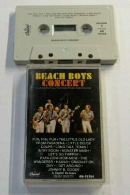ROCK BEACH BOYS CONCERT CASSETTE TAPE LIGHTLY USED 1990S EXCELLENT - Image 1 of 2