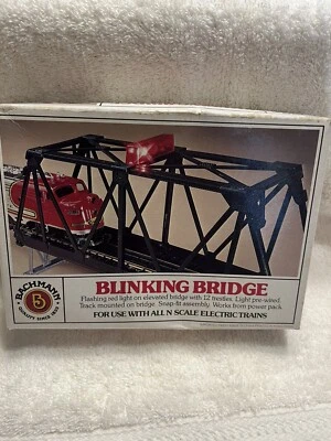 * New * Old Stock Bachman Blinking Bridge N scale # 46721 - Image 1 of 4