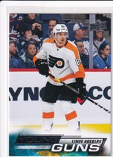 22/23 UD SERIES 2 LINUS HOGBERG YOUNG GUNS RC SP ROOKIE #479